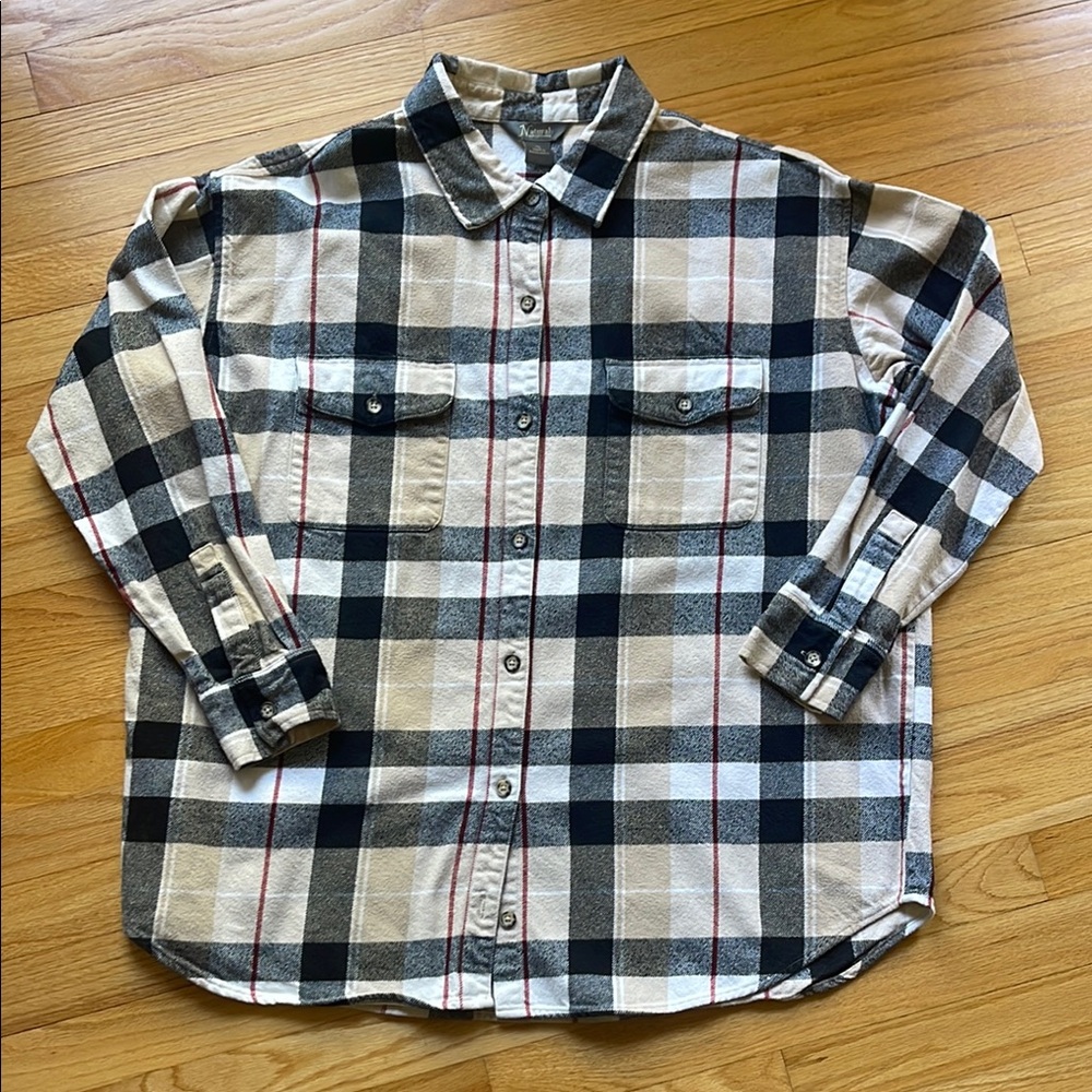 flannel button up